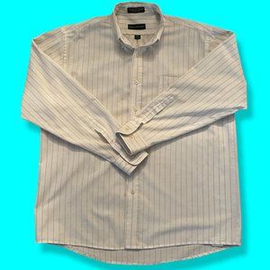 Vintage Hill & Archer Pinstripe Oxford